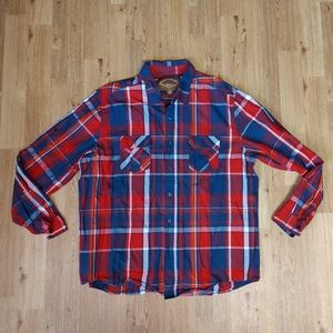 Plaid button down size XXL